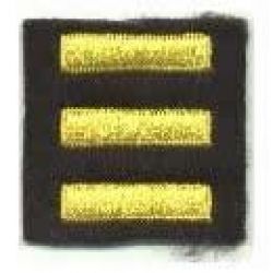 Service Bars - Medium Gold on Black Felt - 1 X 1/4"